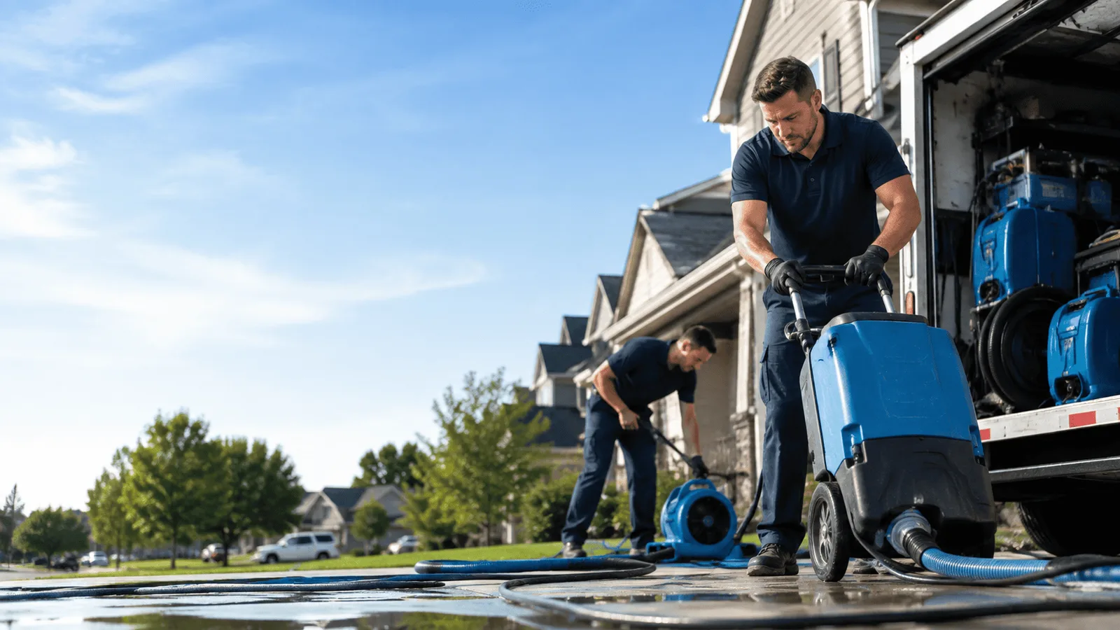 Dehumidification being performed in Faunsdale, AL